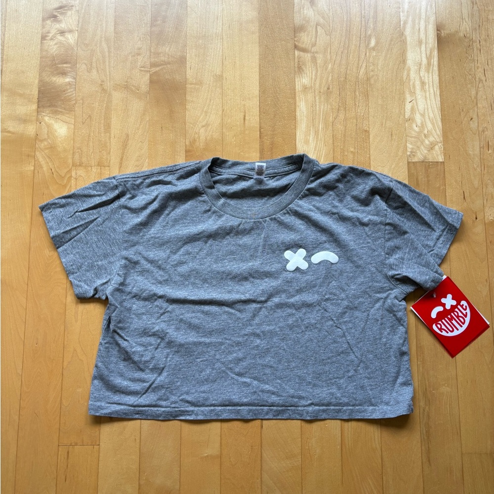 Rumble Boxing Gray Crop Top - XS - NWT